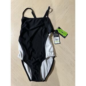 Speedo Girls REPREVE One Piece Swimsuit - Black, Size 30*